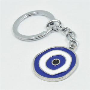 Navy blue eye keyring bombonniere